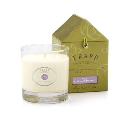 #6 Rosemary Jasmine Poured Candle 7 oz