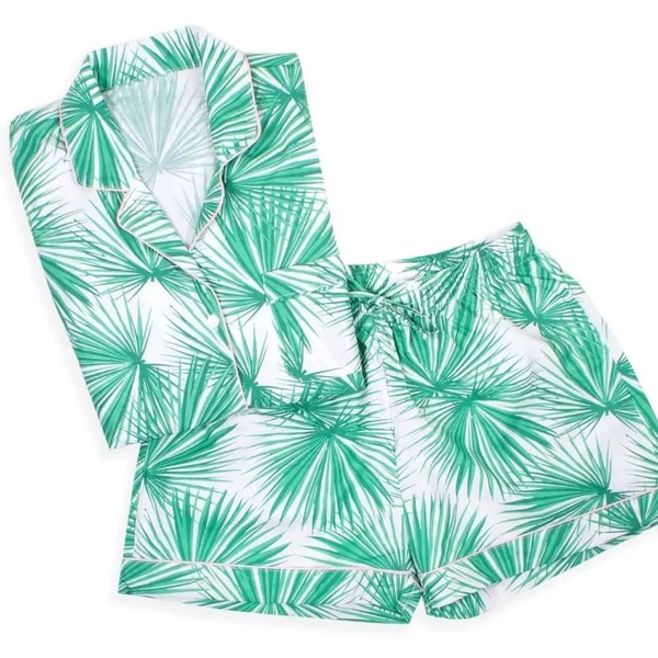 Pijamas Shorts Set - Fan Palms