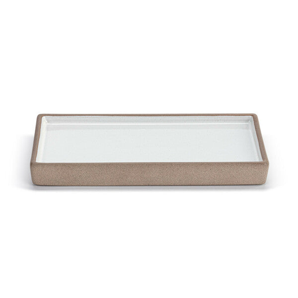 Bandeja rectangular pequeña en cerámica para velas