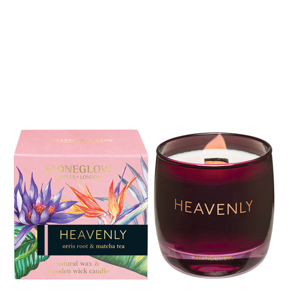 Heavenly Natural Wax & Wooden Wick Candle