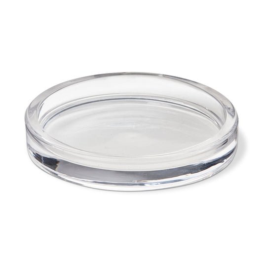 Plato de vela de pilar de vidrio grande Radiance