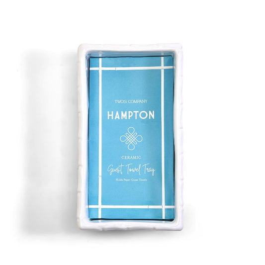 Hampton Faux Bamboo Fretwork Guest Towel Tray