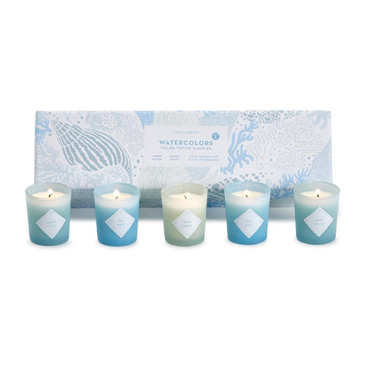 Watercolors S/5 Scented Candles