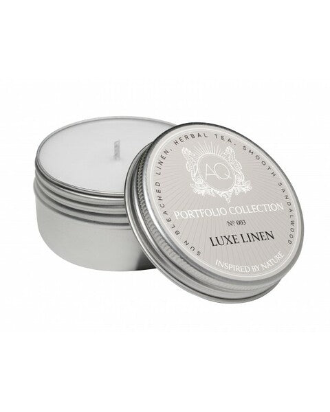 Luxe Linen Soy Travel Tin Candle
