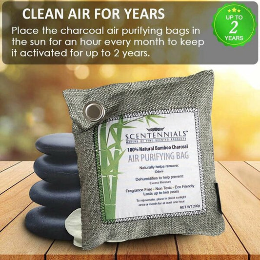 Air Purifying Bag 100% Natural Bamboo Charcoal
