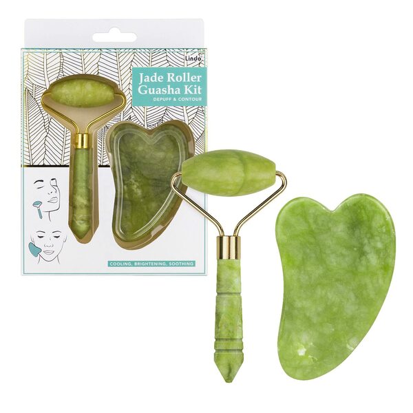 Set de Masaje Lindo Jade Guasha & Roller
